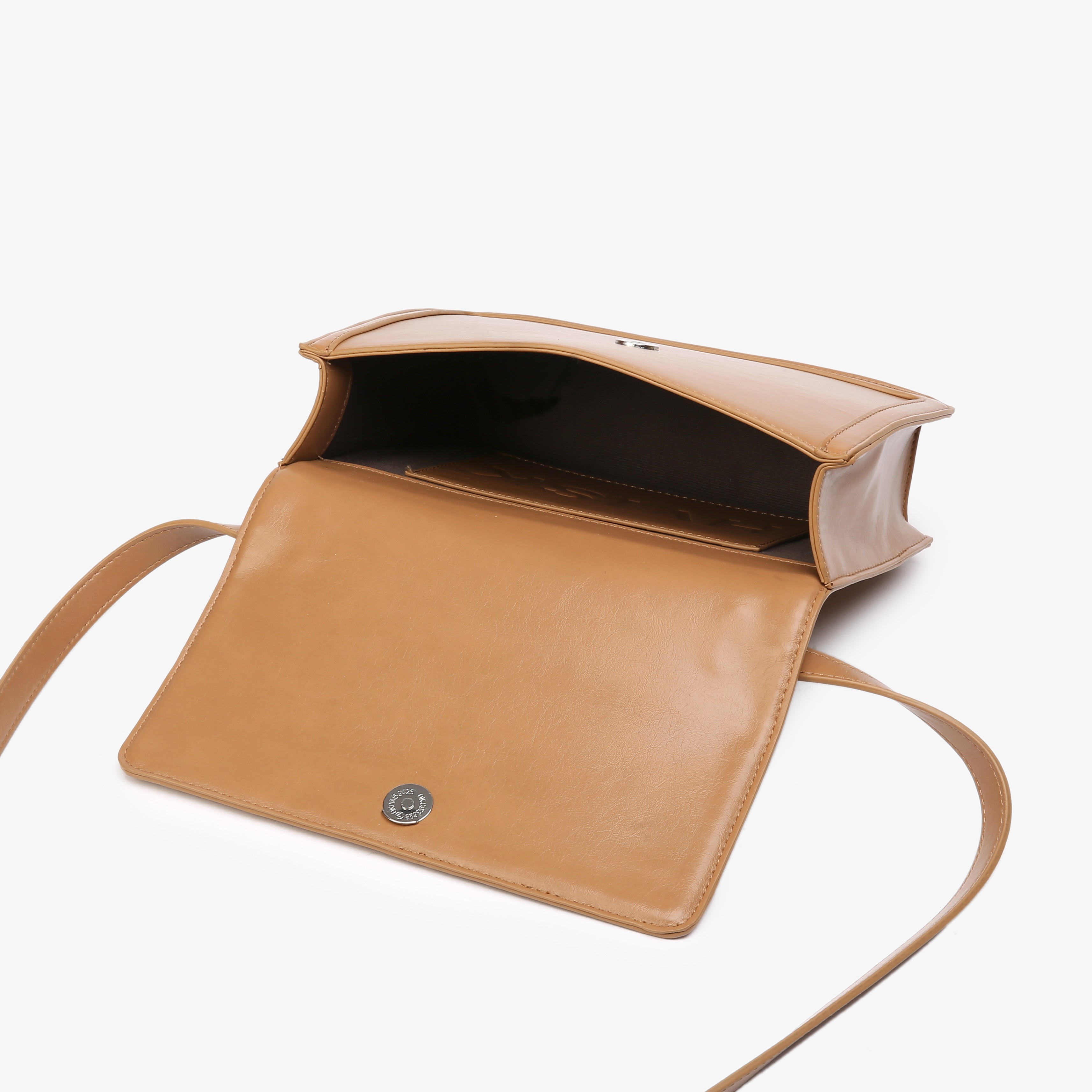 HVISK CALLIE GLOSSY STRUCTURE Crossbody 495 Mocha