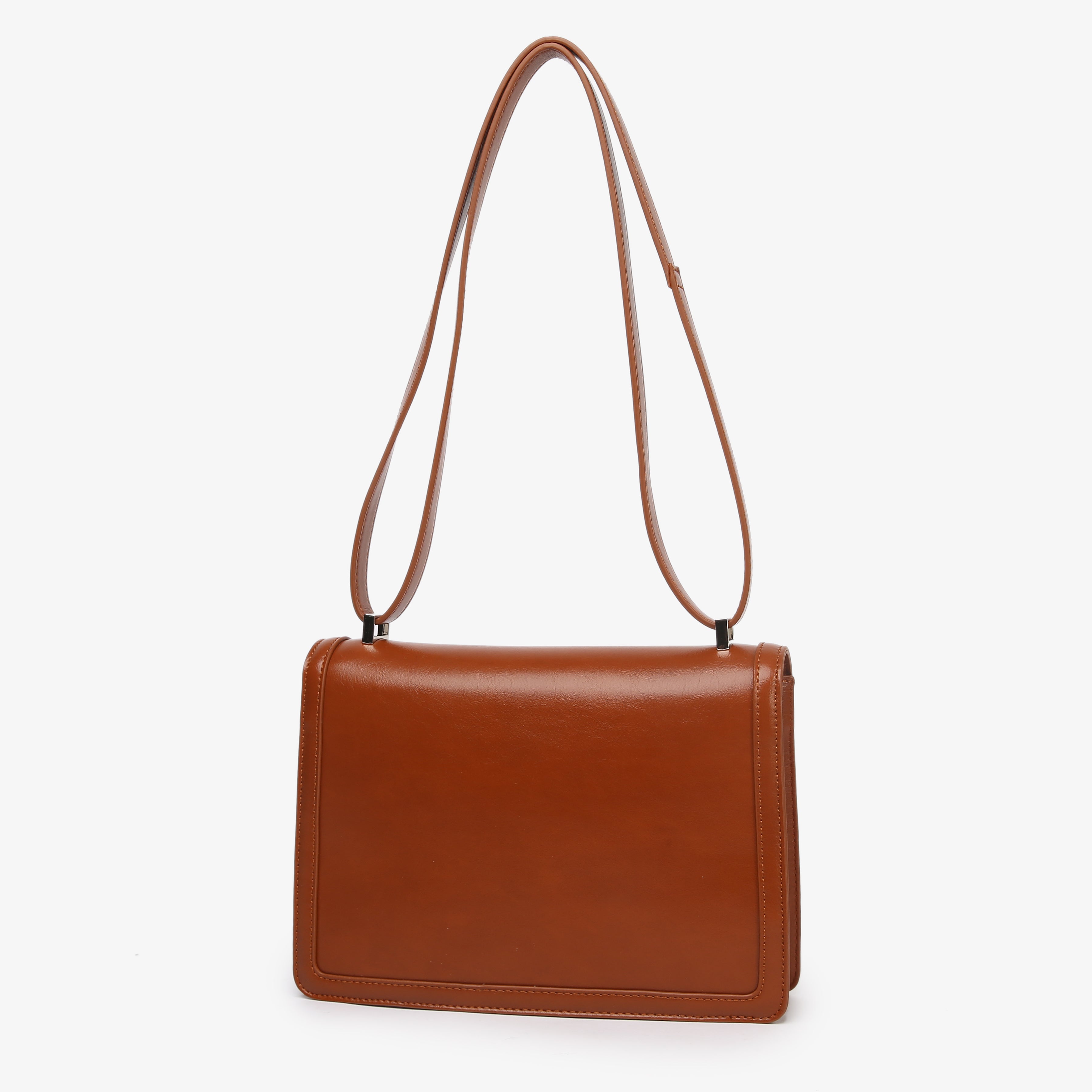 HVISK CALLIE GLOSSY STRUCTURE Crossbody 499 Brown Amber