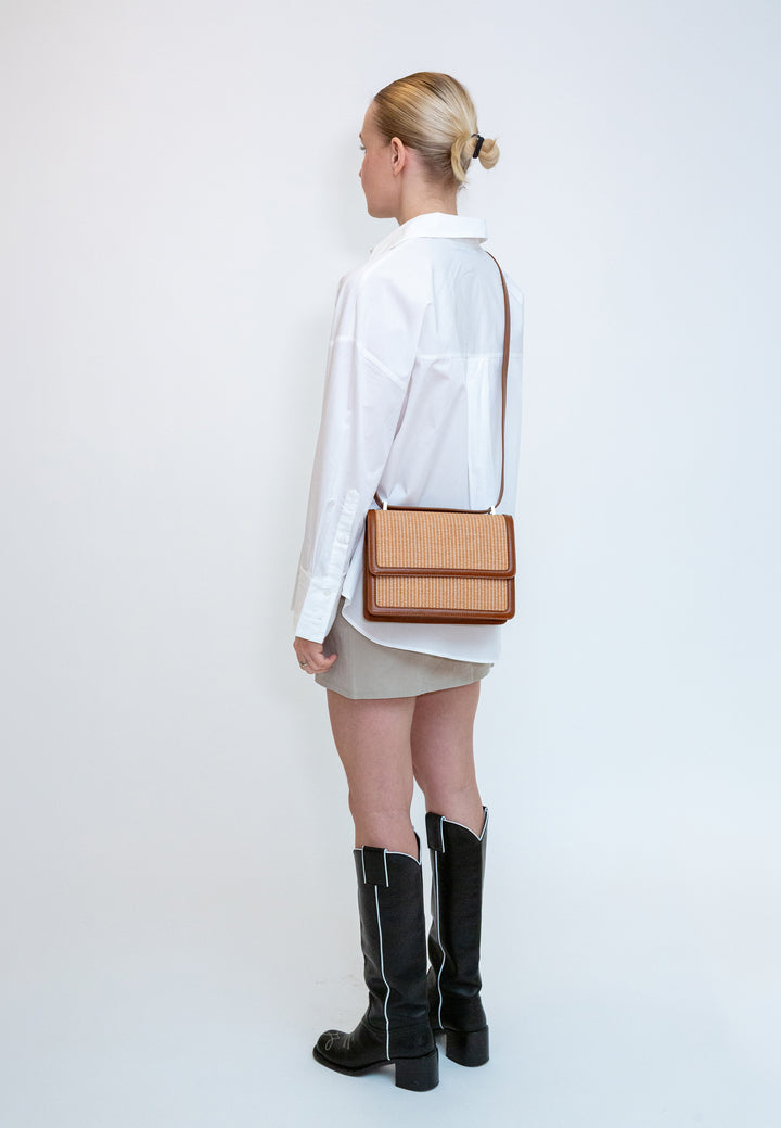 HVISK CALLIE RAFFIA STRUCTURE Crossbody 500 Desert