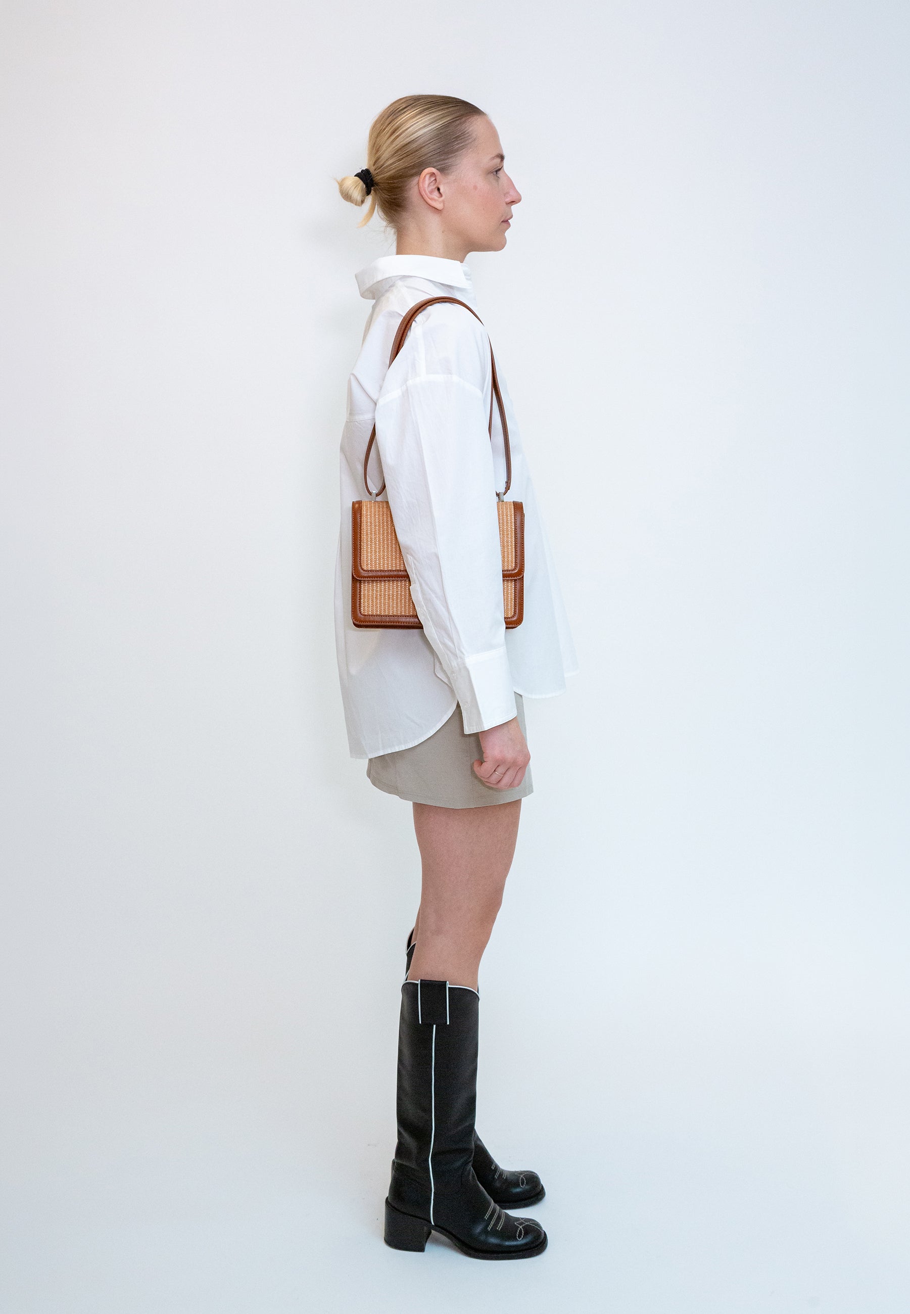 HVISK CALLIE RAFFIA STRUCTURE Crossbody 500 Desert