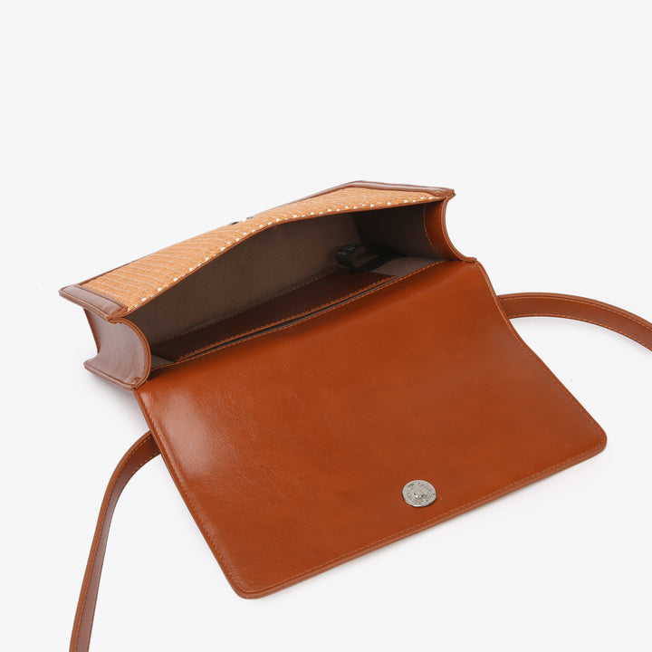 HVISK CALLIE RAFFIA STRUCTURE Crossbody 500 Desert