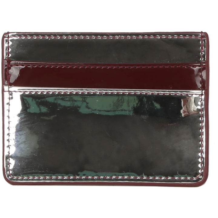 HVISK CARDHOLDER MIRROR GLOSS Wallet 511 Silver Maroon