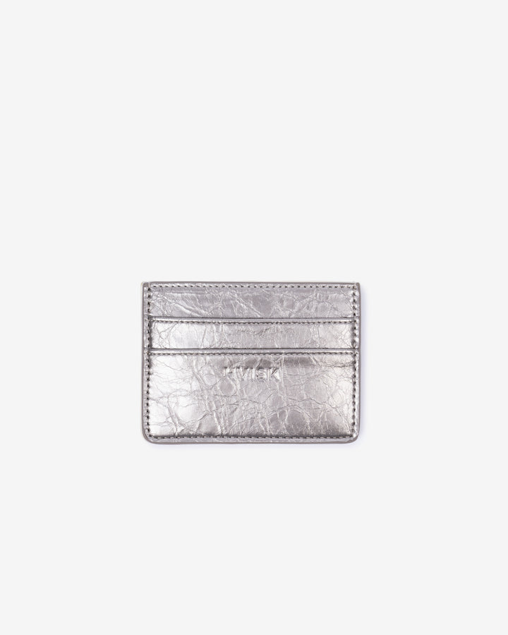 HVISK CARDHOLDER SHINY STRUCTURE Wallet 454 Metallic Grey