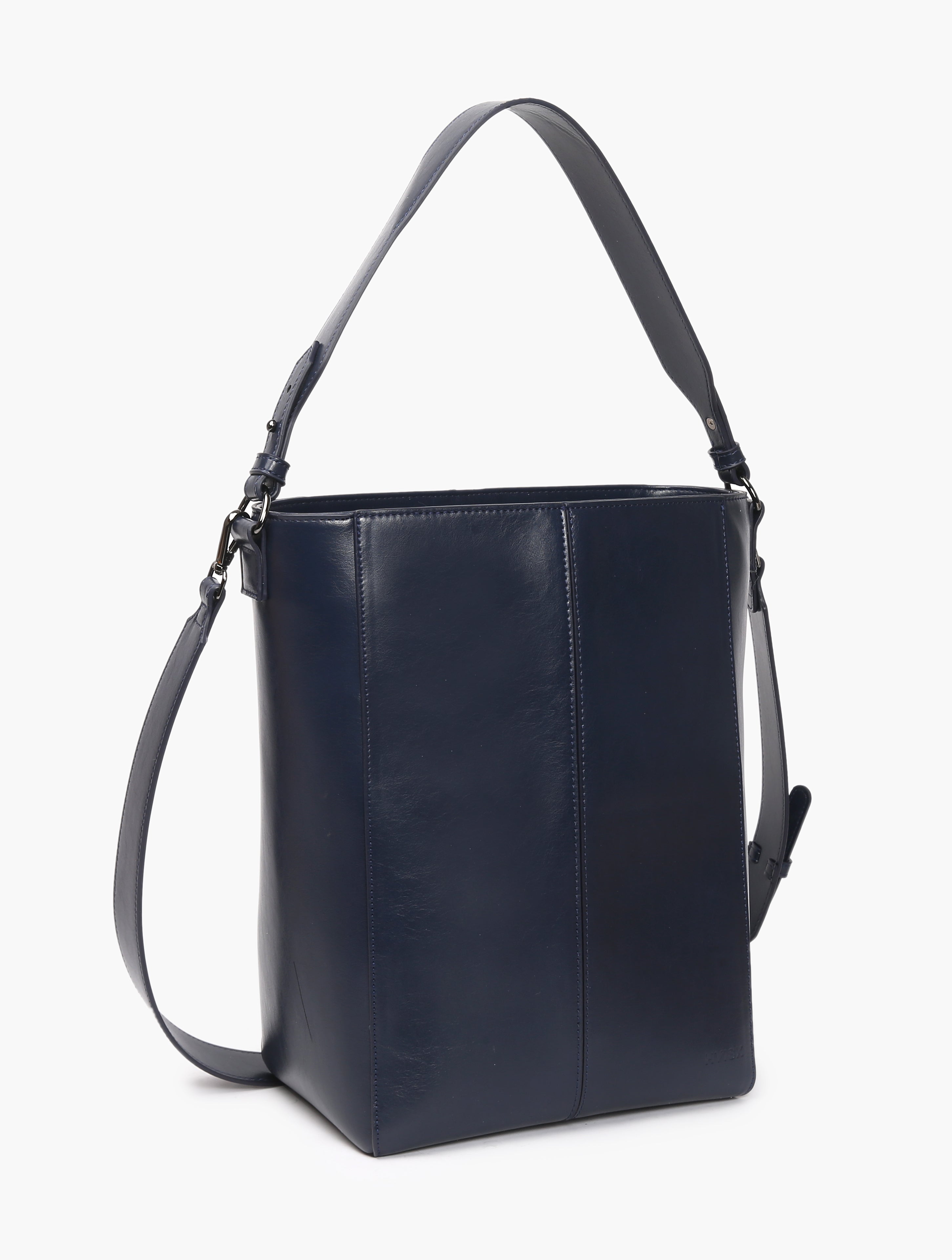 HVISK CASSET GLOSSY STRUCTURE Tote Bag 480 Eclipse Blue