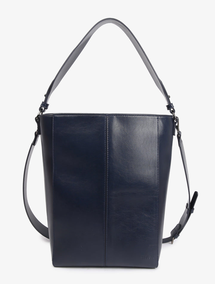 HVISK CASSET GLOSSY STRUCTURE Tote Bag 480 Eclipse Blue