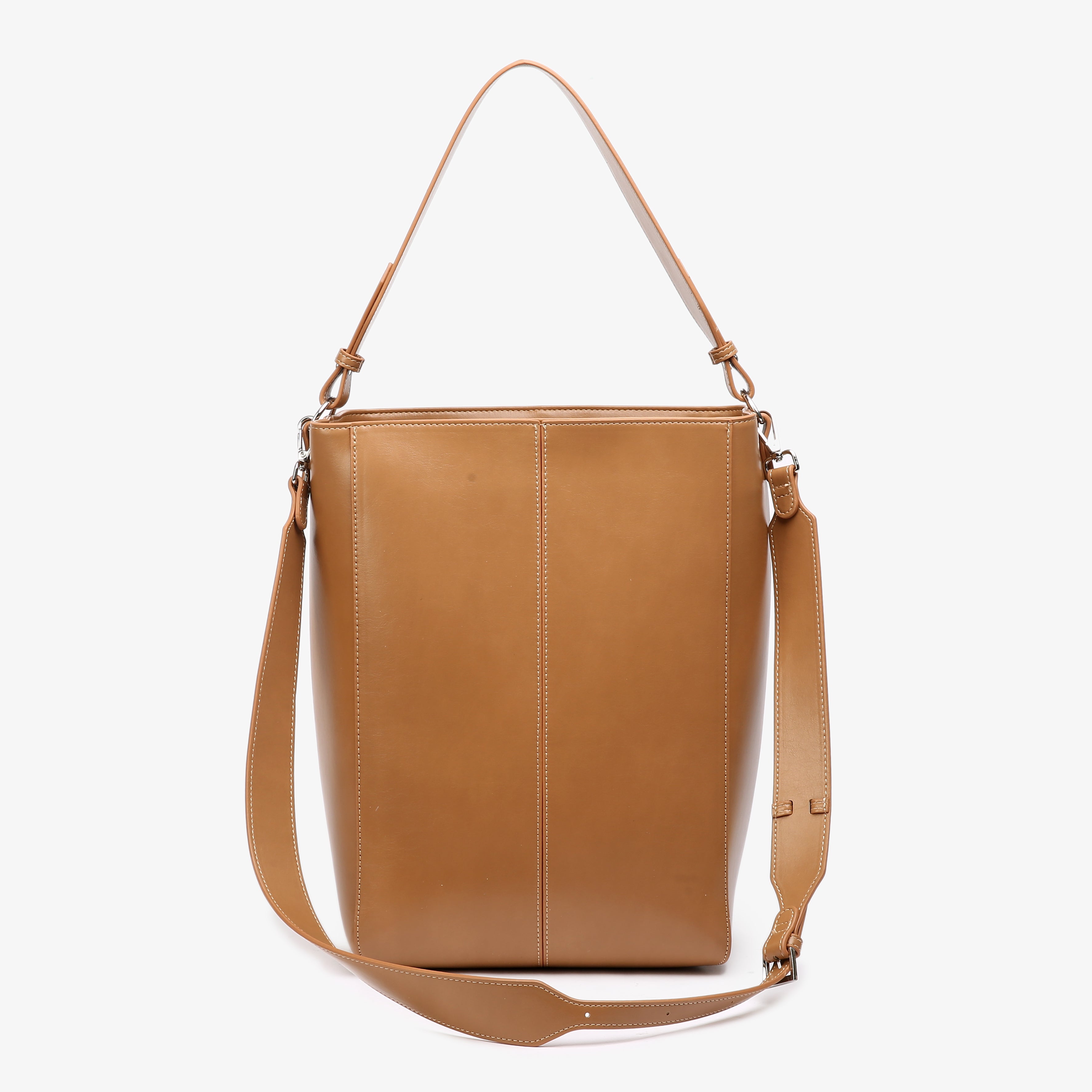 HVISK CASSET GLOSSY STRUCTURE Tote Bag 495 Mocha