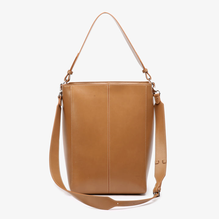 HVISK CASSET GLOSSY STRUCTURE Tote Bag 495 Mocha