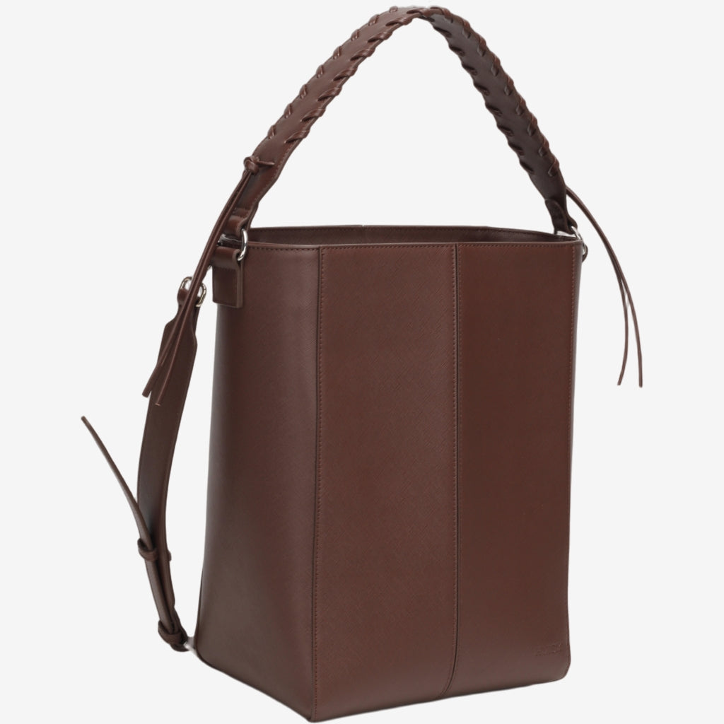 HVISK CASSET SAFFIANO Shopper 115 Dark Brown