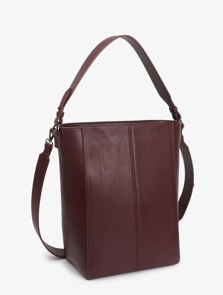 HVISK CASSET SOFT STRUCTURE Tote Bag 475 Midnight Plum