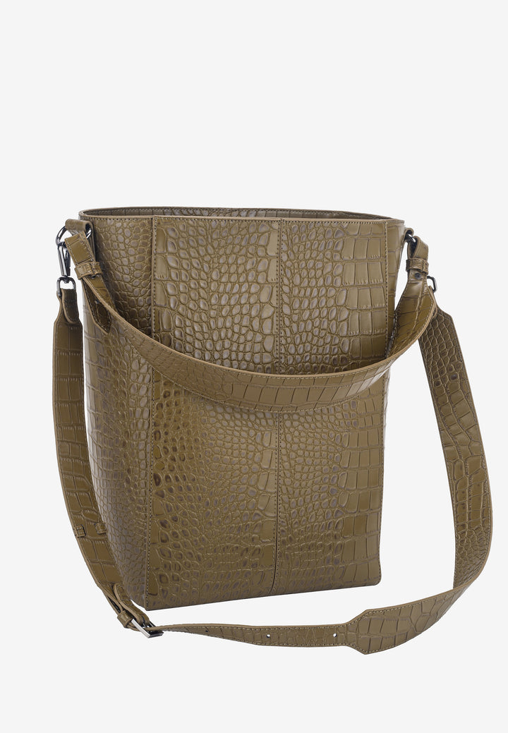 HVISK CASSET TRACE Tote Bag 487 Olive Green