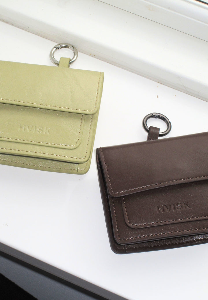 HVISK CAYMAN CHARM Wallet 496 Cocoa