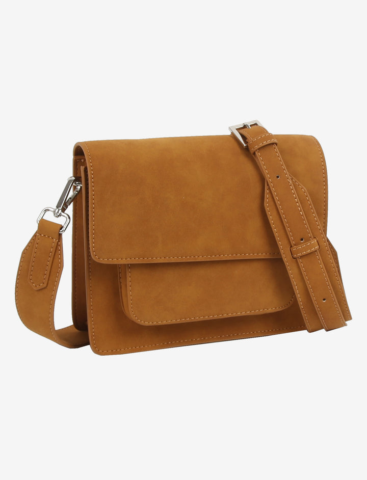HVISK CAYMAN POCKET BRUSH STRUCTURE Crossbody 503 Cognac