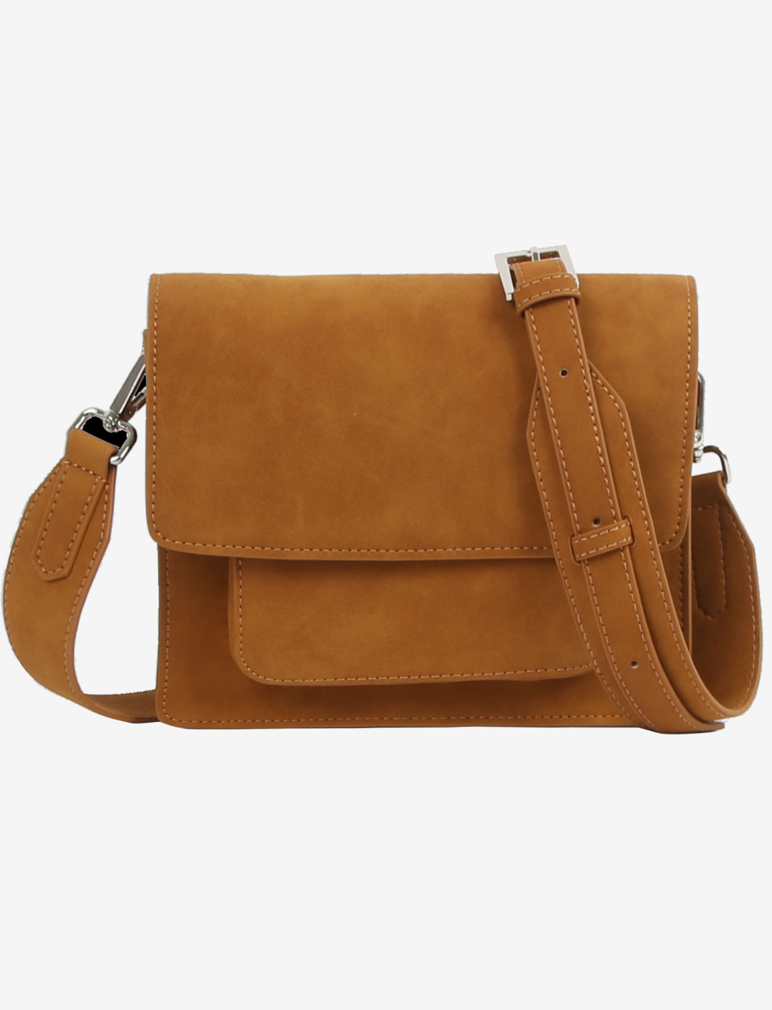 HVISK CAYMAN POCKET BRUSH STRUCTURE Crossbody 503 Cognac