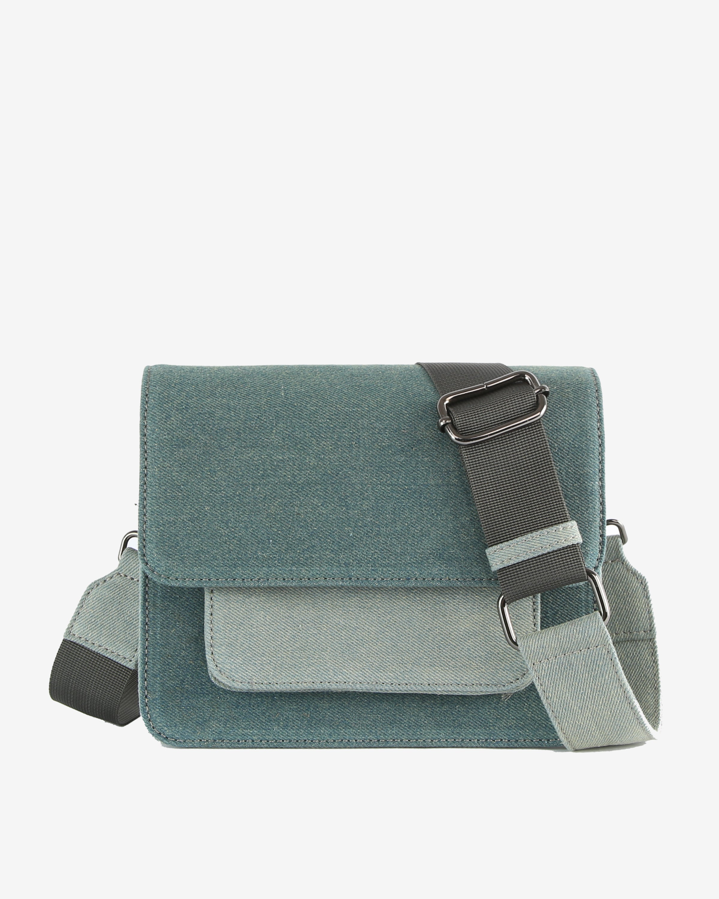 HVISK CAYMAN POCKET DENIM Crossbody 481 Teal Tones