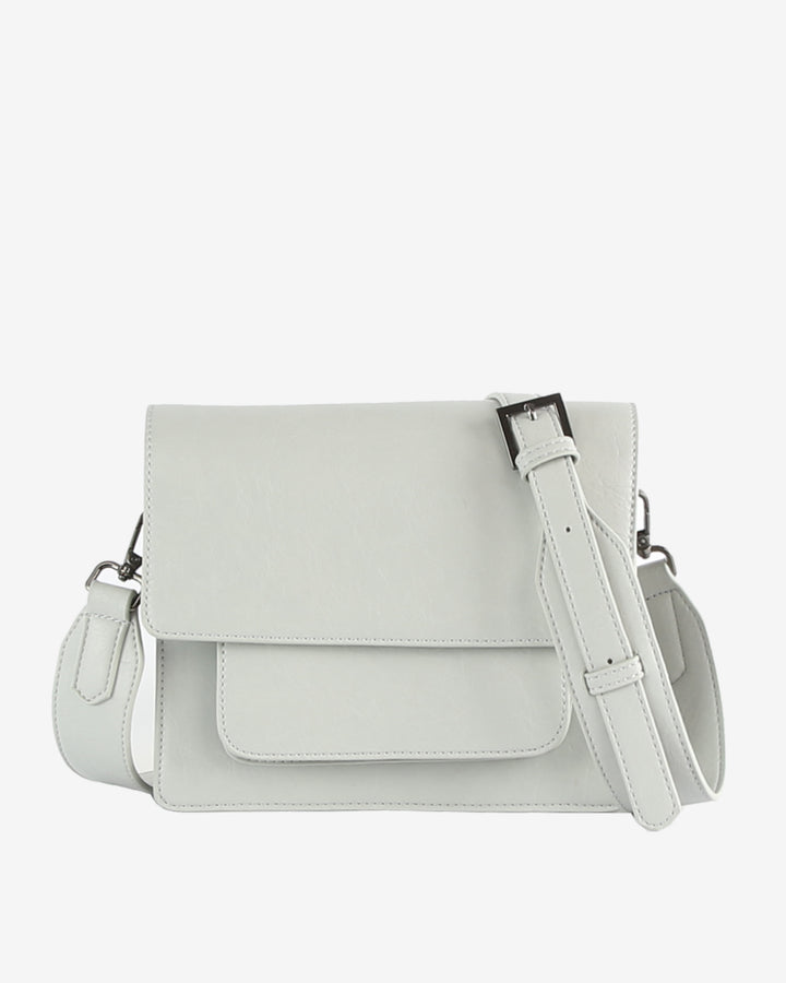 HVISK CAYMAN POCKET GLOSSY STRUCTURE Crossbody 477 Grey Aura