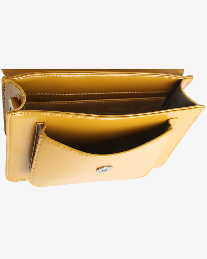 HVISK CAYMAN POCKET GLOSSY STRUCTURE Crossbody 478 Amber Haze
