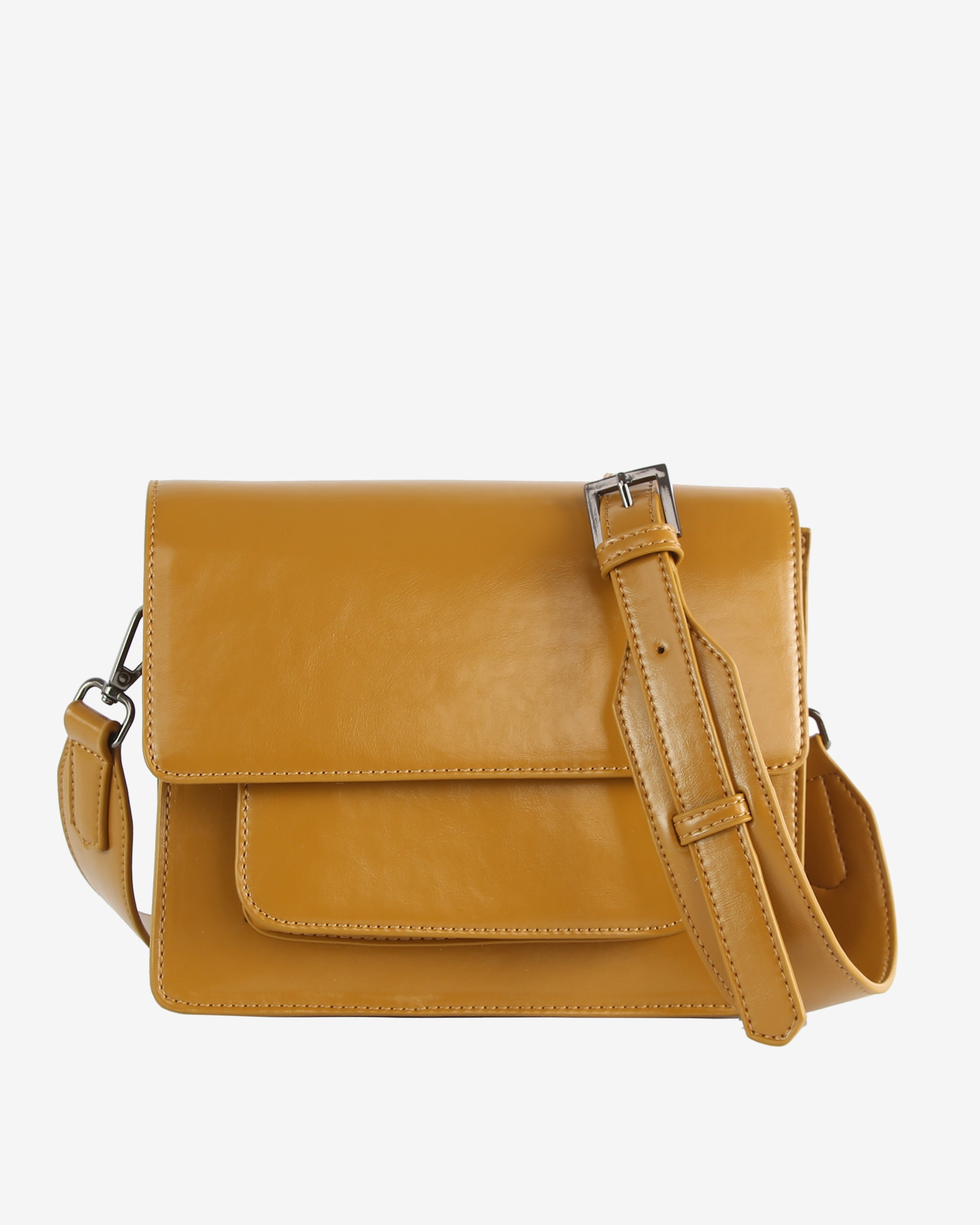 HVISK CAYMAN POCKET GLOSSY STRUCTURE Crossbody 478 Amber Haze
