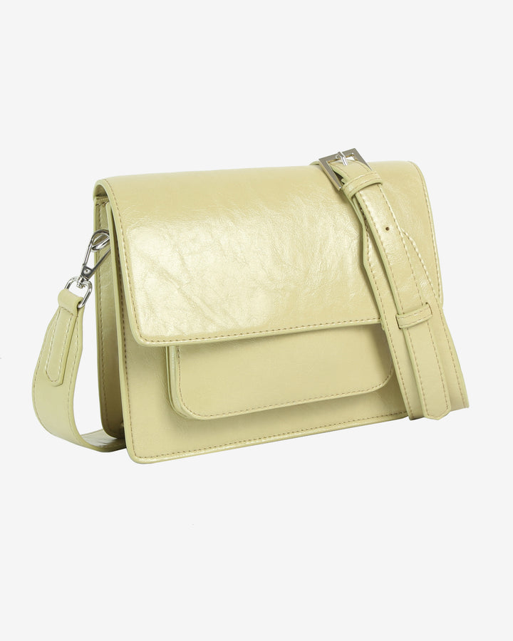 HVISK CAYMAN POCKET GLOSSY STRUCTURE Crossbody 492 Matcha Green