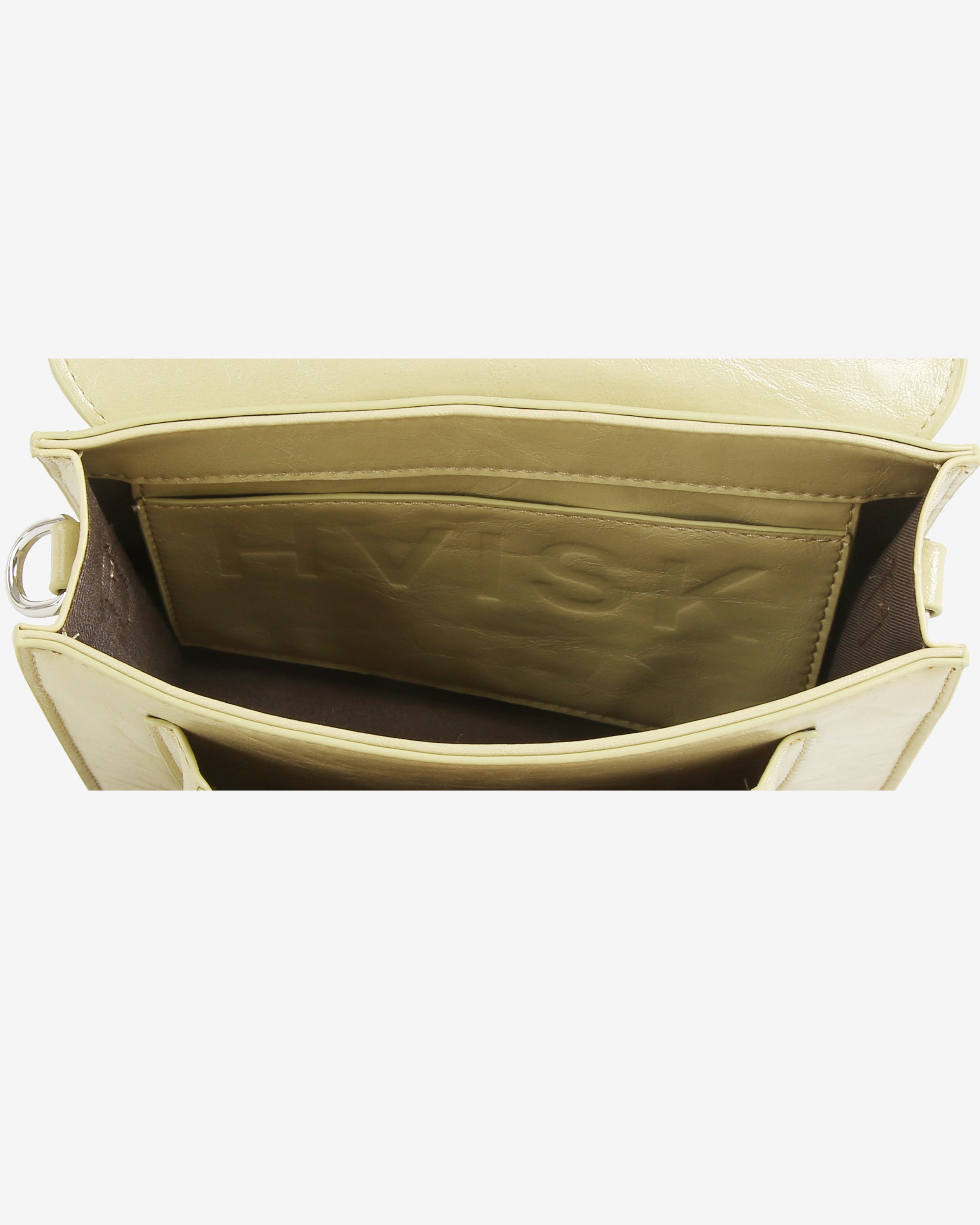 HVISK CAYMAN POCKET GLOSSY STRUCTURE Crossbody 492 Matcha Green