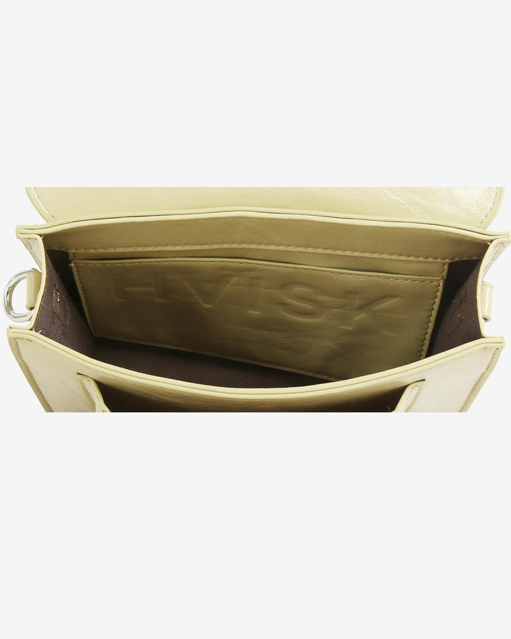 HVISK CAYMAN POCKET GLOSSY STRUCTURE Crossbody 492 Matcha Green