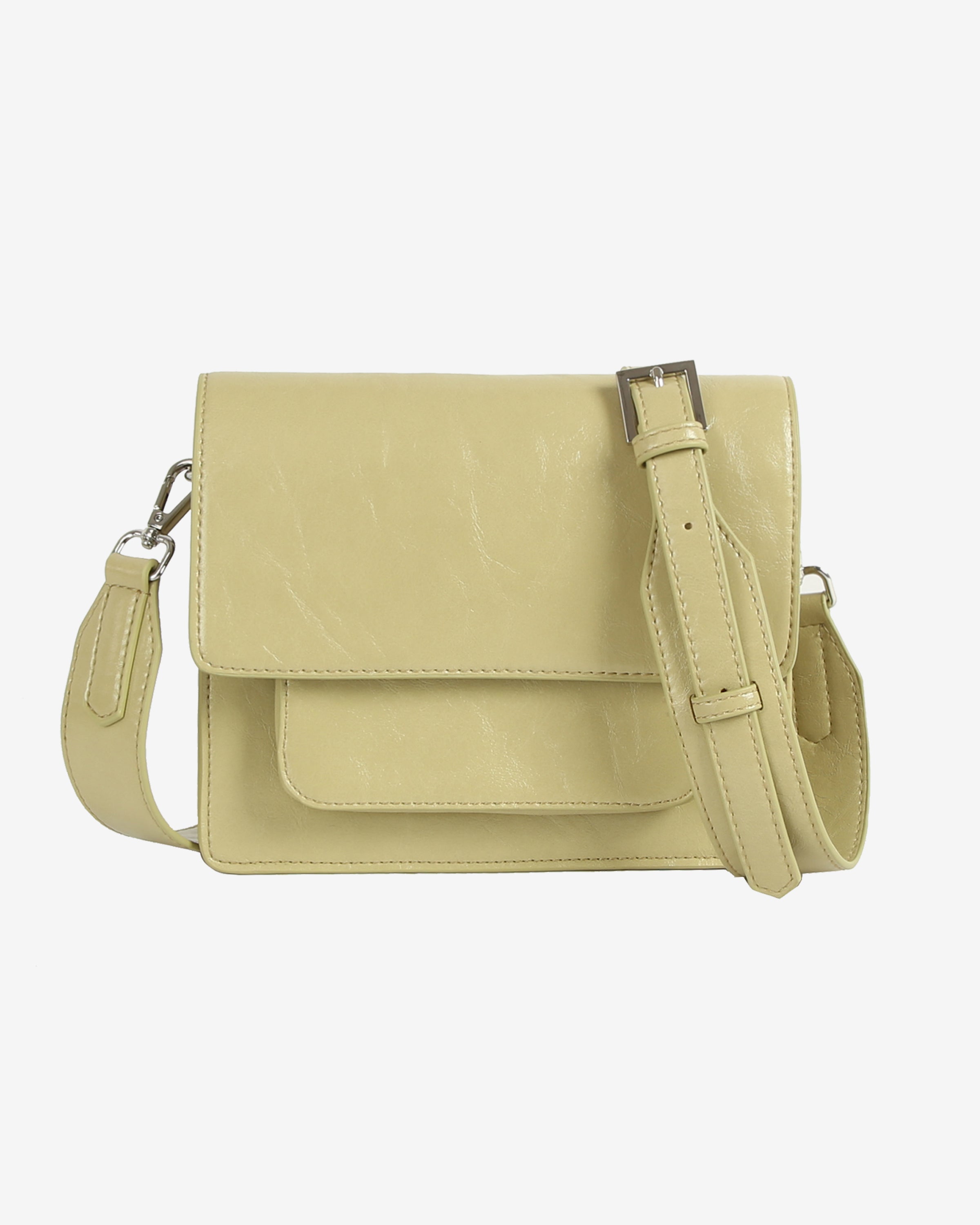 HVISK CAYMAN POCKET GLOSSY STRUCTURE Crossbody 492 Matcha Green