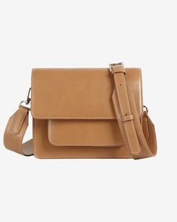 HVISK CAYMAN POCKET GLOSSY STRUCTURE Crossbody 495 Mocha