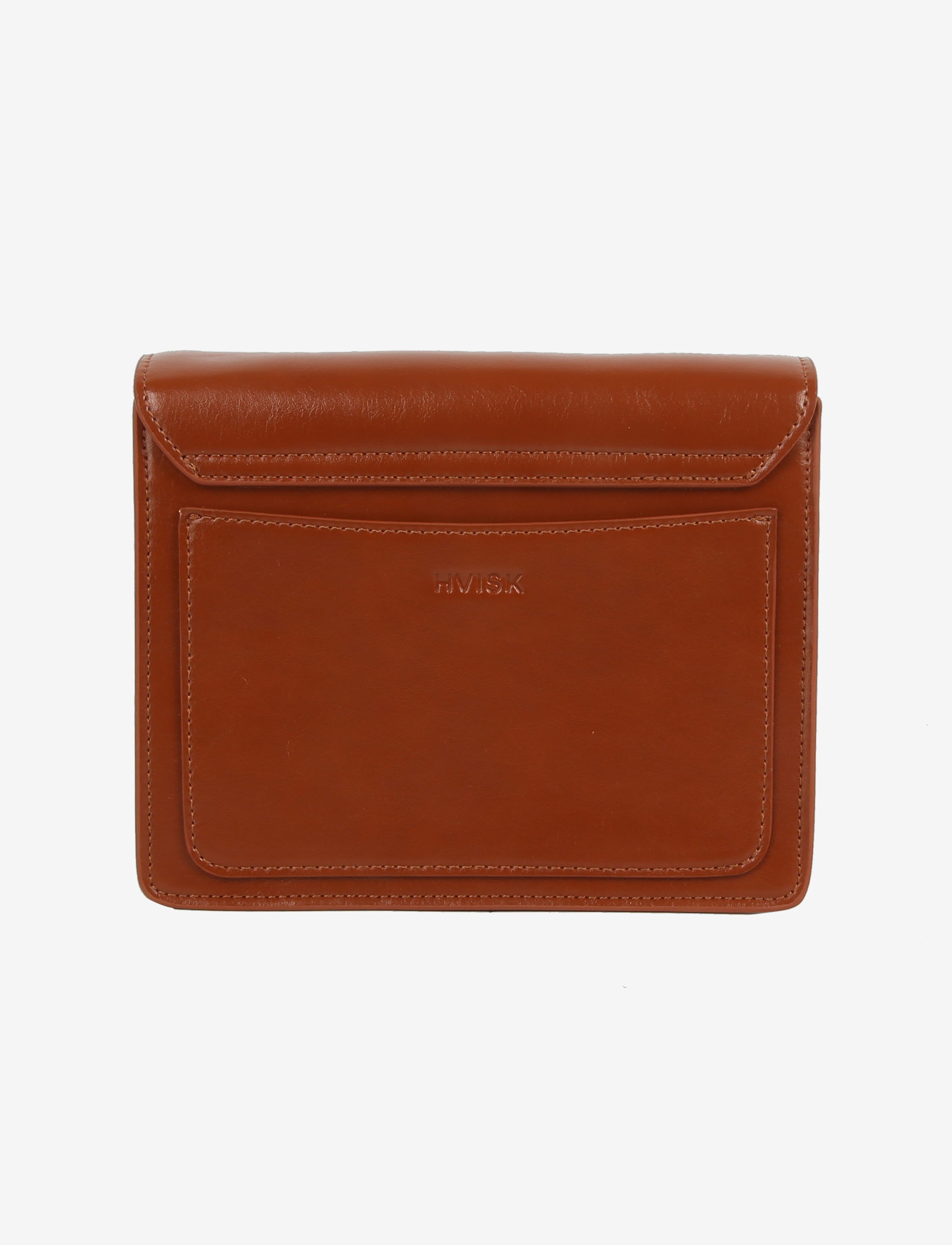 HVISK CAYMAN POCKET GLOSSY STRUCTURE Crossbody 499 Brown Amber