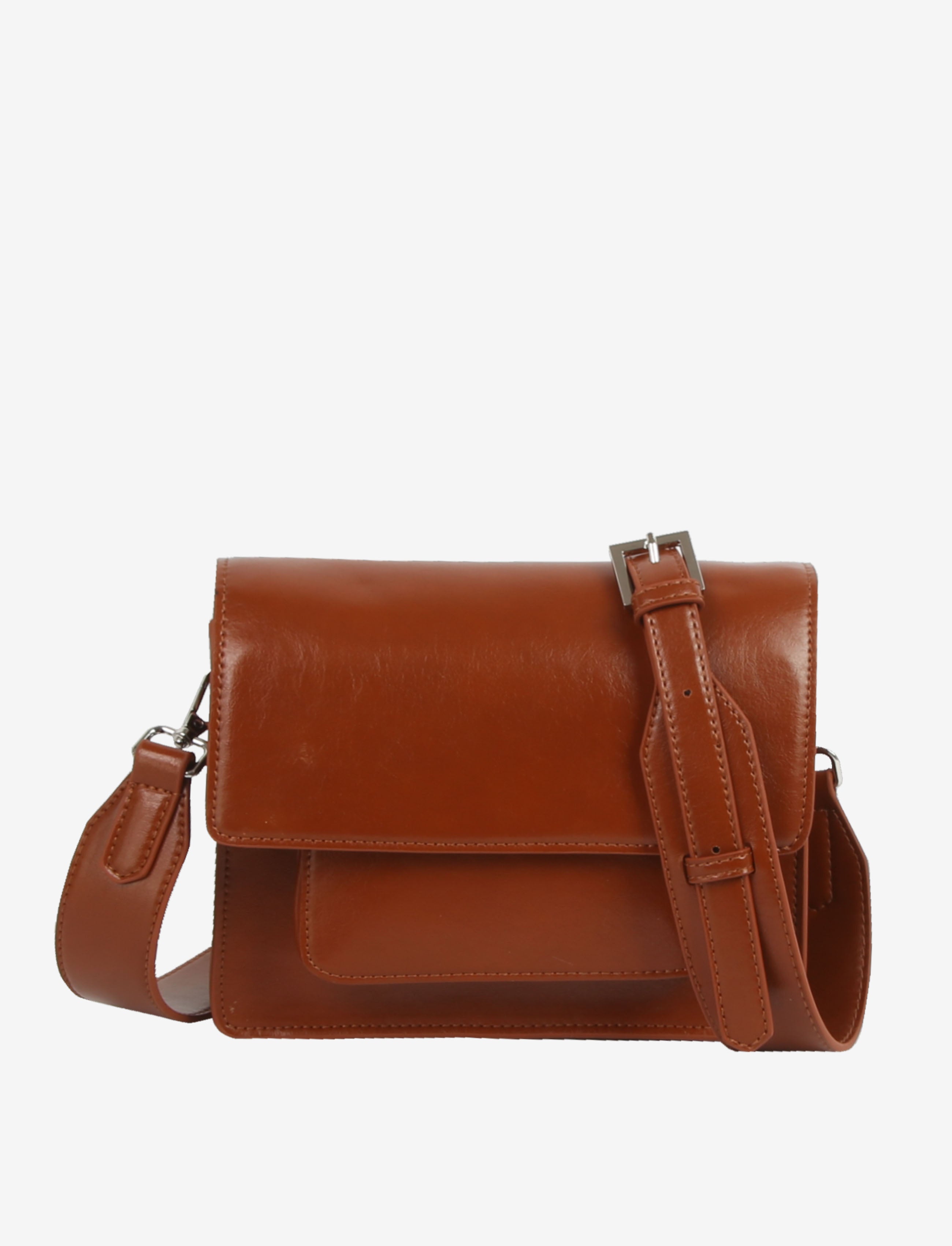 HVISK CAYMAN POCKET GLOSSY STRUCTURE Crossbody 499 Brown Amber