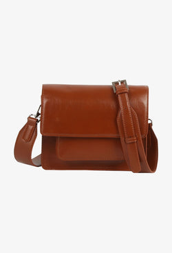 HVISK CAYMAN POCKET GLOSSY STRUCTURE Crossbody 499 Brown Amber