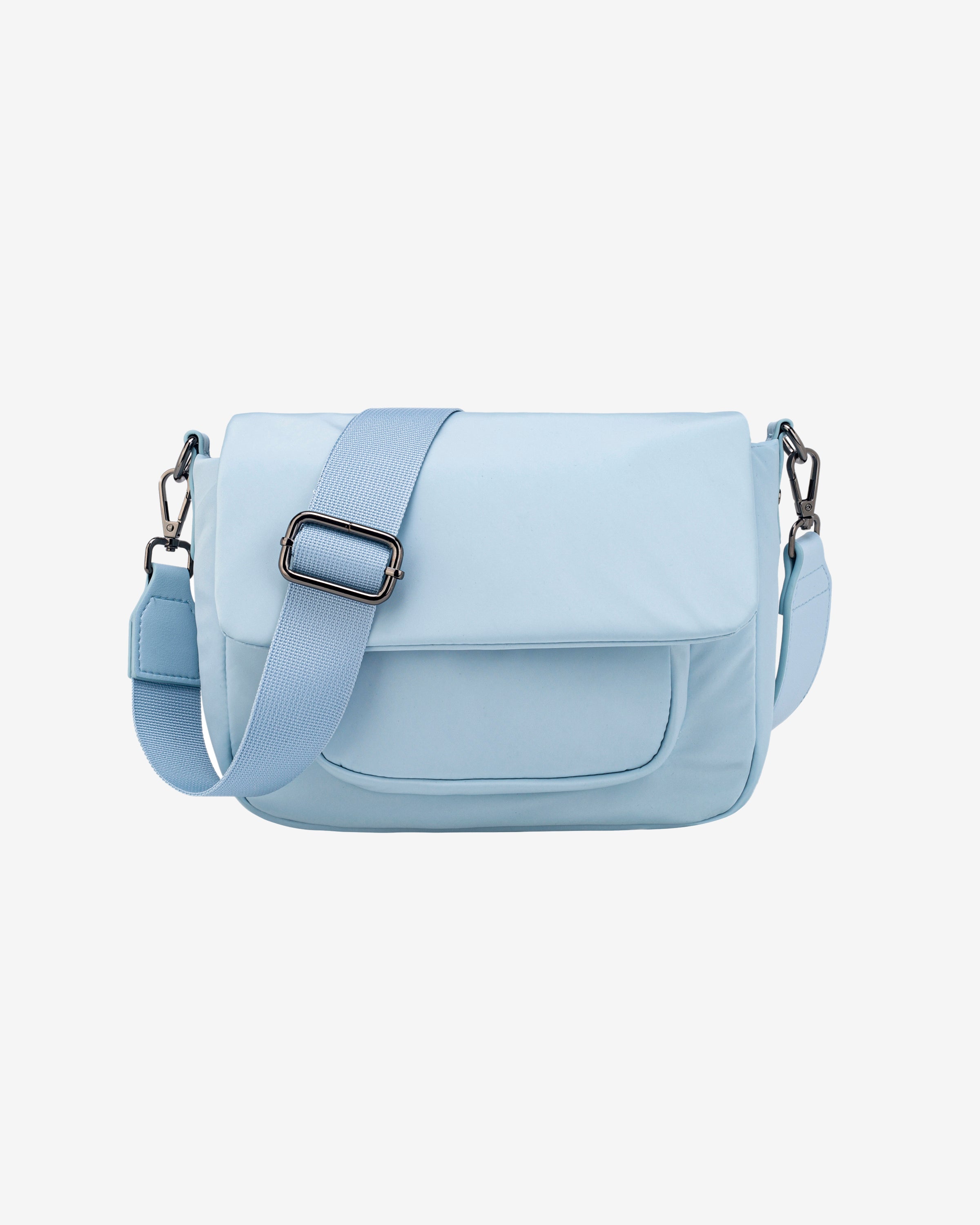 HVISK CAYMAN POCKET PUFFER MATTE TWILL Crossbody 457 Blue Sky