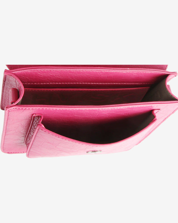 HVISK CAYMAN POCKET RAW STRUCTURE Crossbody 479 Fuchsia Pink