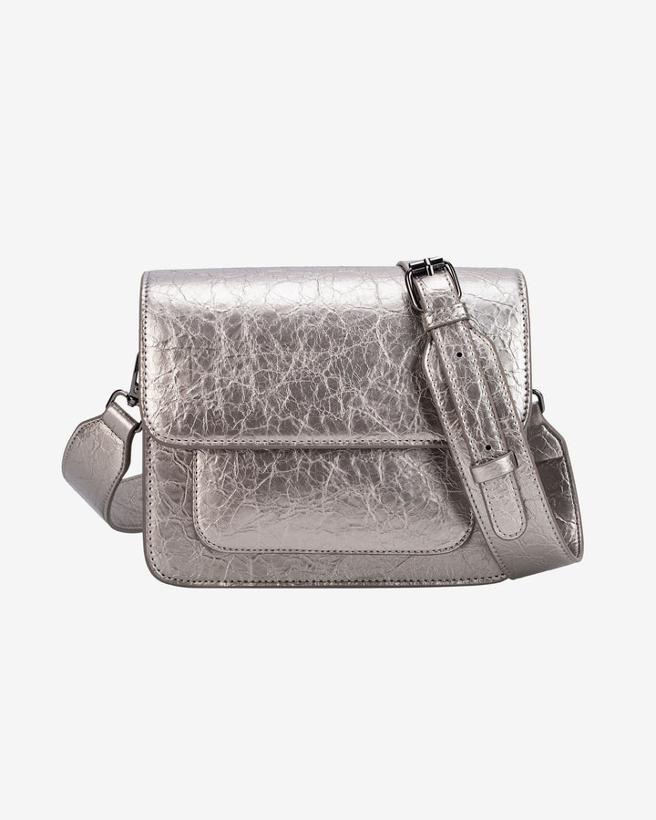 HVISK CAYMAN POCKET SHINY STRUCTURE Crossbody 454 Metallic Grey