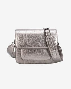 HVISK CAYMAN POCKET SHINY STRUCTURE Crossbody 454 Metallic Grey