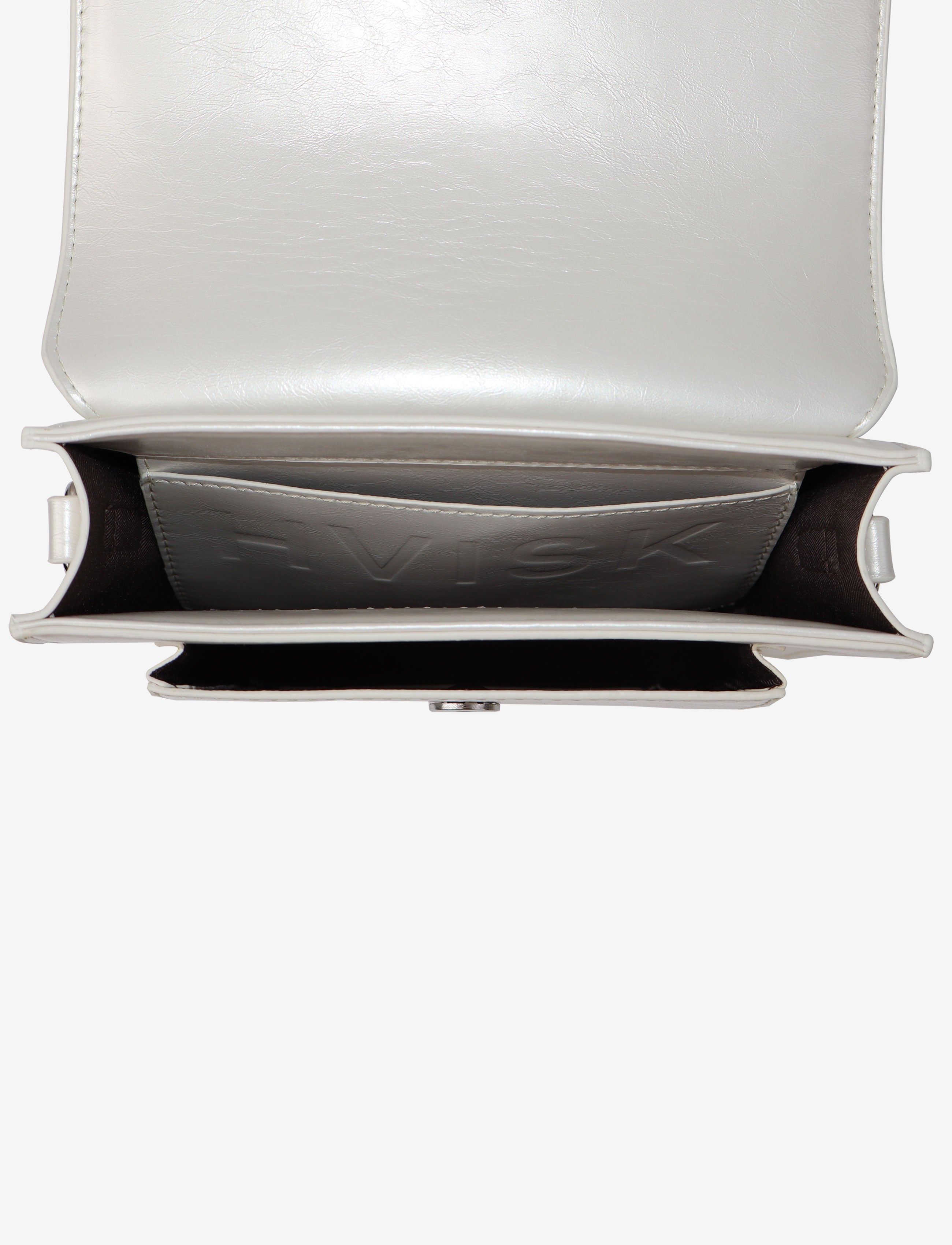 HVISK CAYMAN POCKET SHINY STRUCTURE Crossbody 491 Pearl