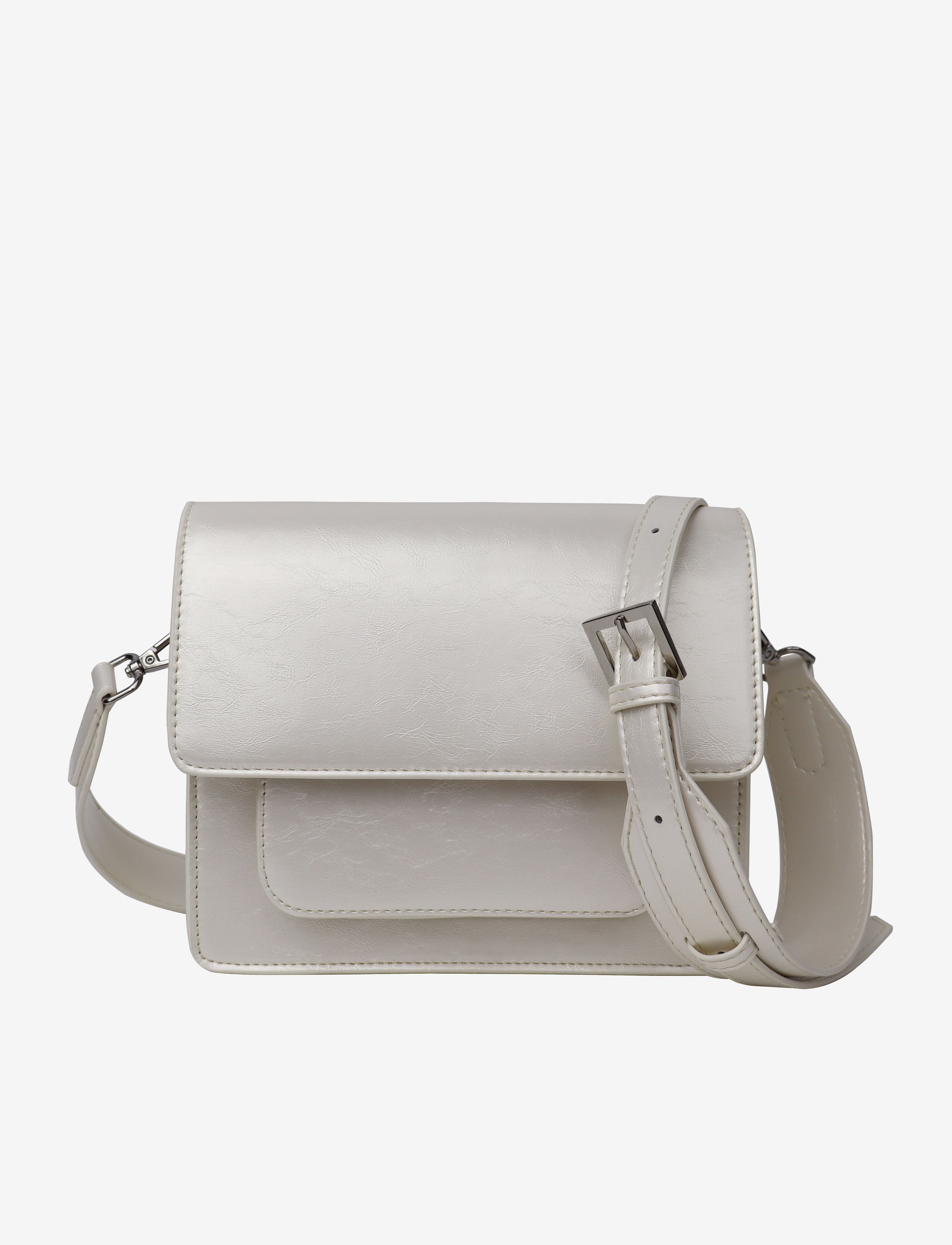 HVISK CAYMAN POCKET SHINY STRUCTURE Crossbody 491 Pearl