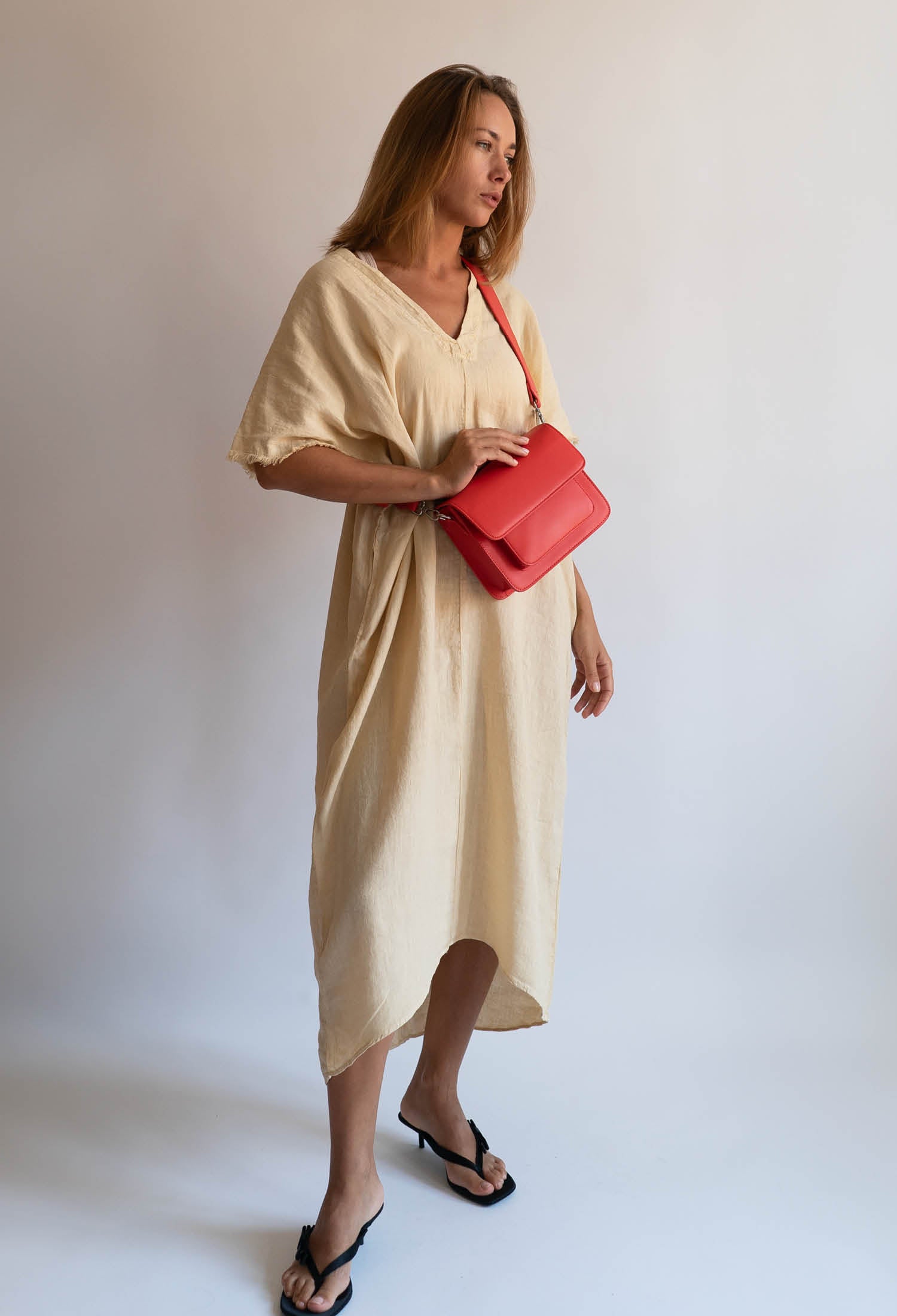 HVISK CAYMAN POCKET SOFT STRUCTURE Crossbody 465 Red Coral