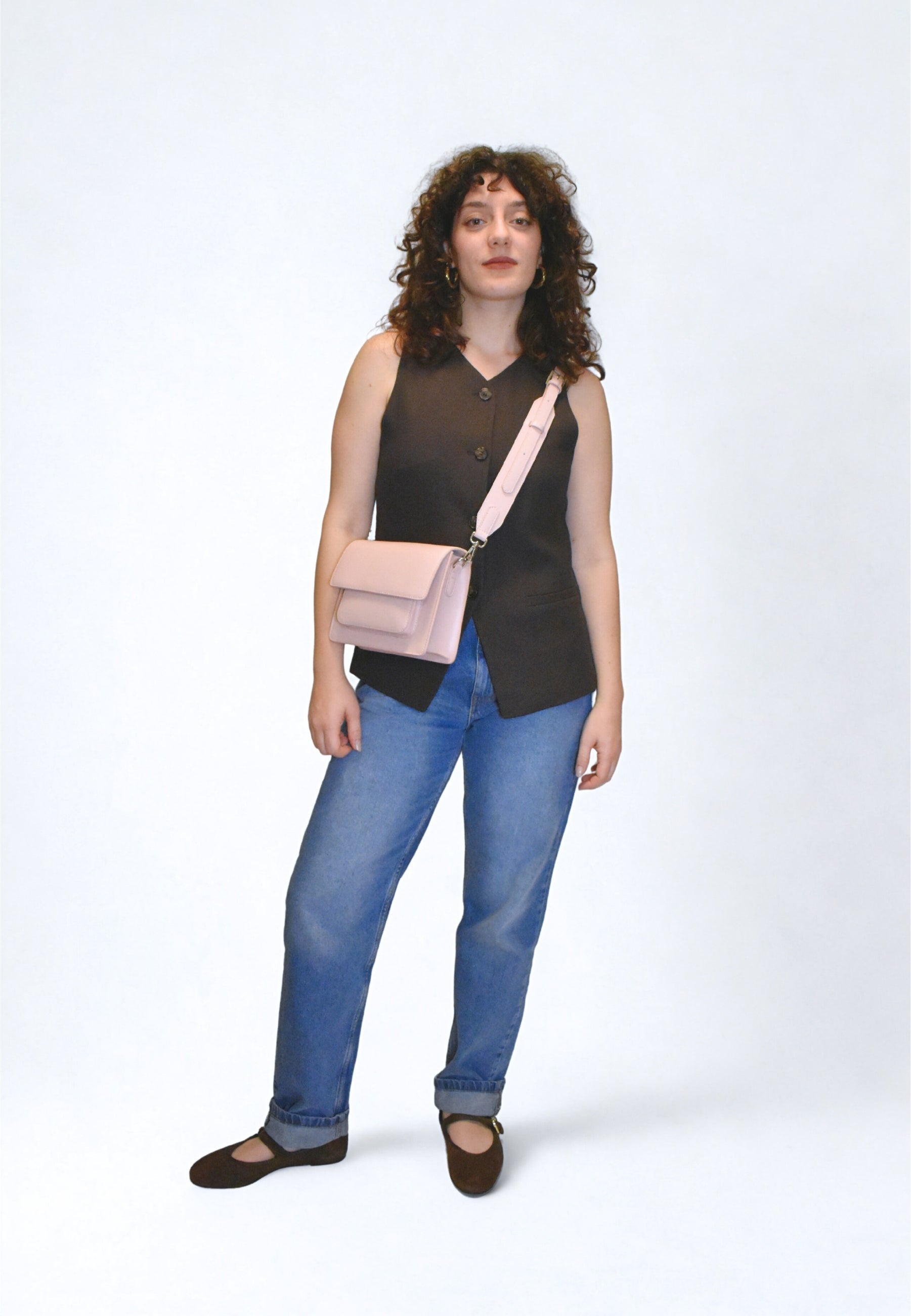 HVISK CAYMAN POCKET SOFT STRUCTURE Crossbody 493 Rosie Nude