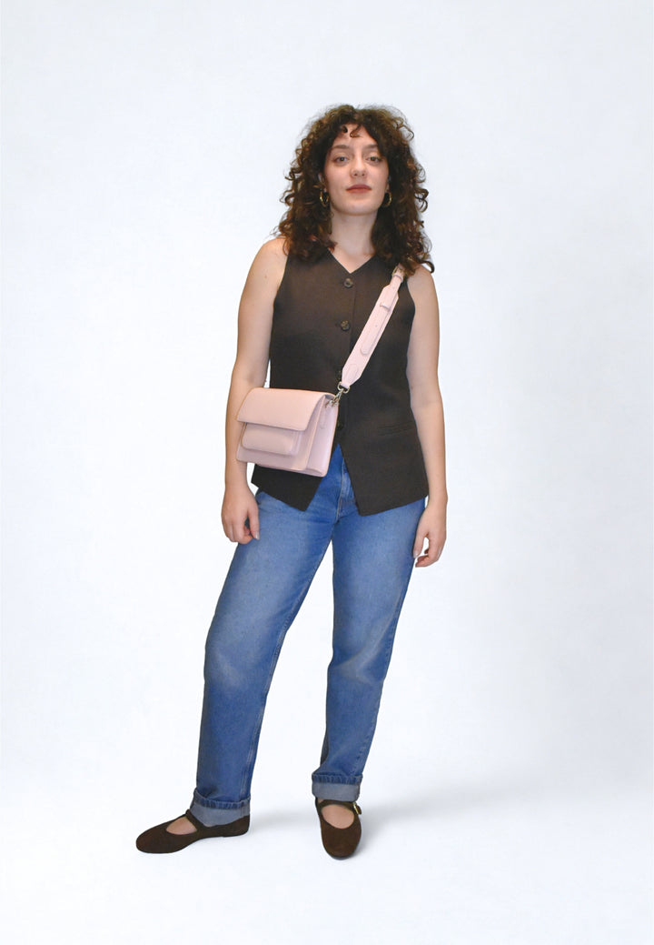 HVISK CAYMAN POCKET SOFT STRUCTURE Crossbody 493 Rosie Nude