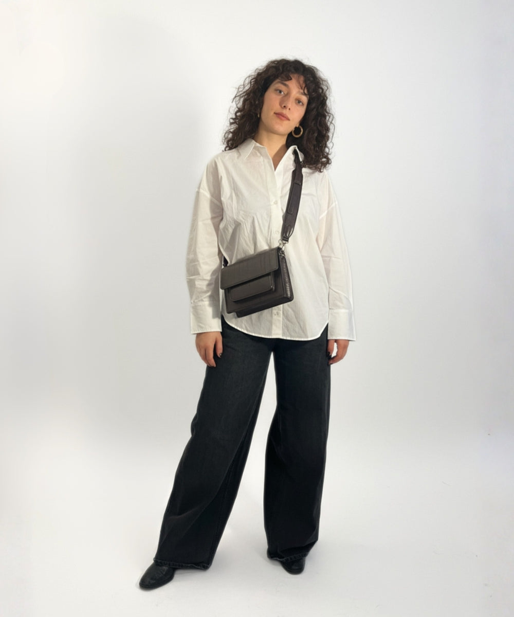 HVISK CAYMAN POCKET STROKE STRUCTURE Crossbody 485 Espresso