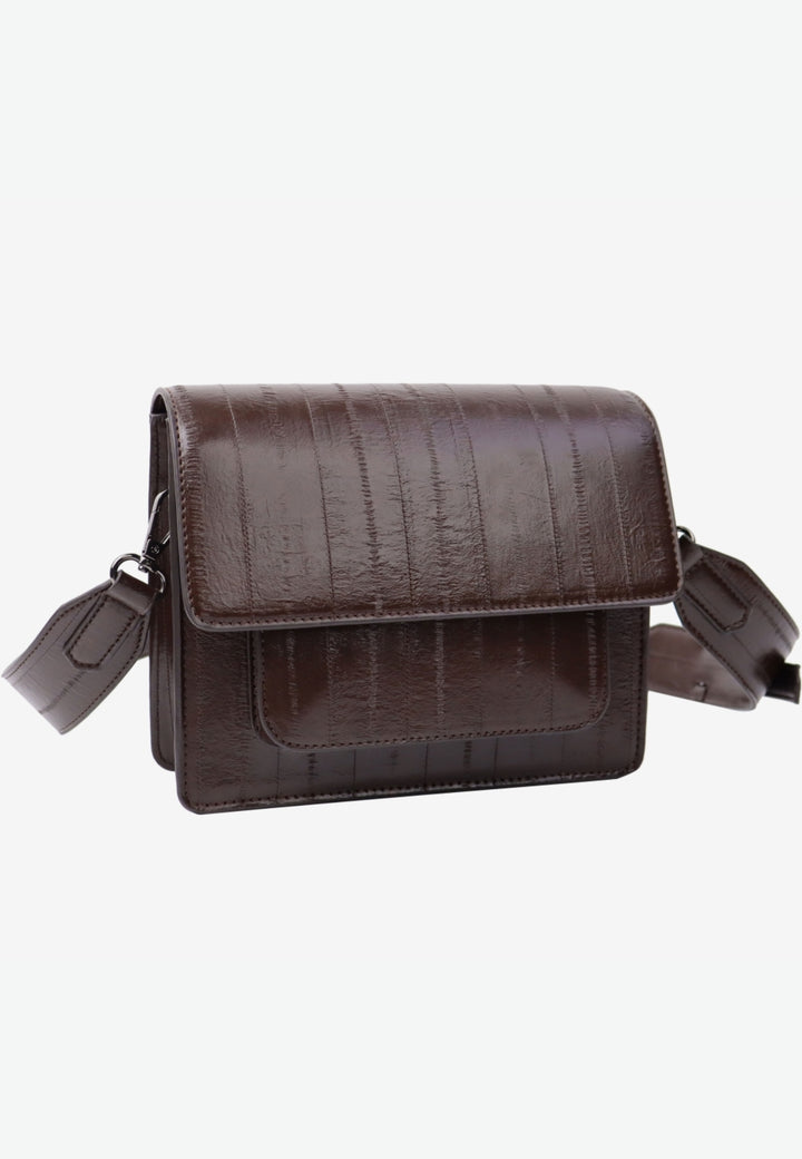 HVISK CAYMAN POCKET STROKE STRUCTURE Crossbody 485 Espresso