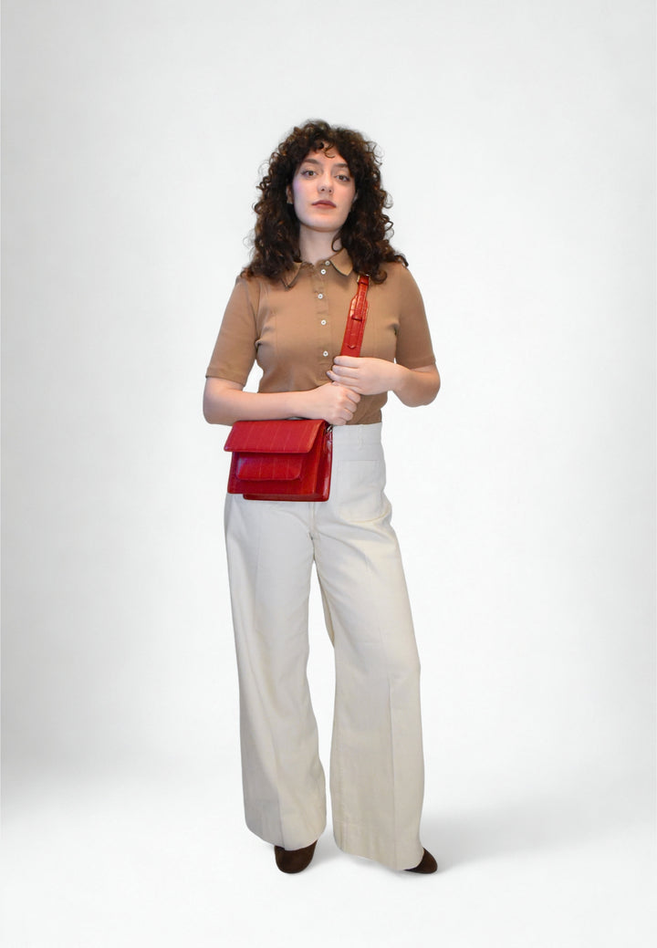 HVISK CAYMAN POCKET STROKE STRUCTURE Crossbody 494 Scarlet Red