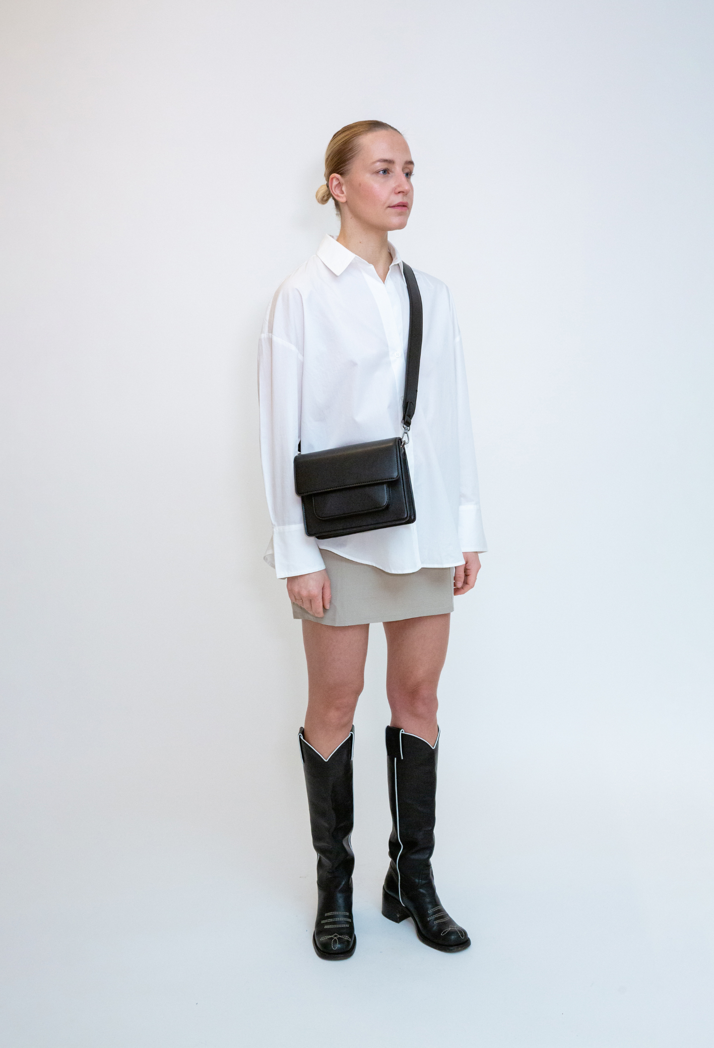 HVISK CAYMAN POCKET STRUCTURE Crossbody 009 Black