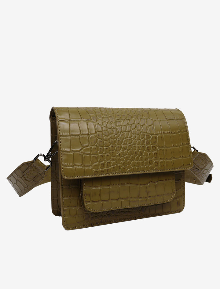 HVISK CAYMAN POCKET TRACE Crossbody 487 Olive Green
