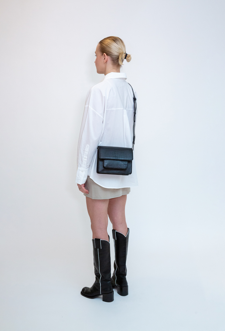 HVISK CAYMAN POCKET TRACE Crossbody 009 Black