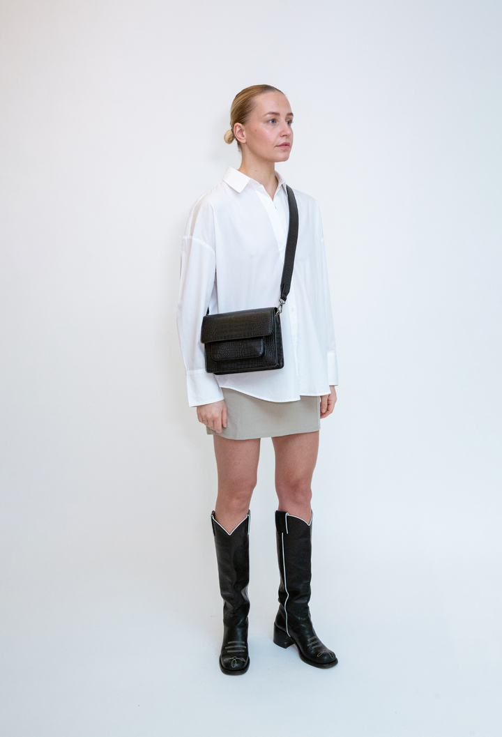 HVISK CAYMAN POCKET TRACE Crossbody 009 Black