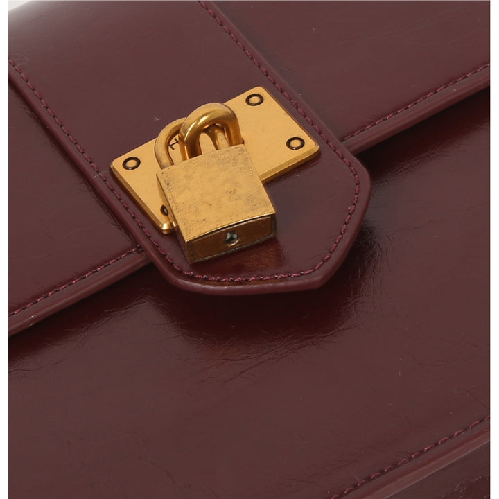 HVISK CAYMAN RAW STRUCTURE PADLOCK Crossbody 508 Deep Burgundy