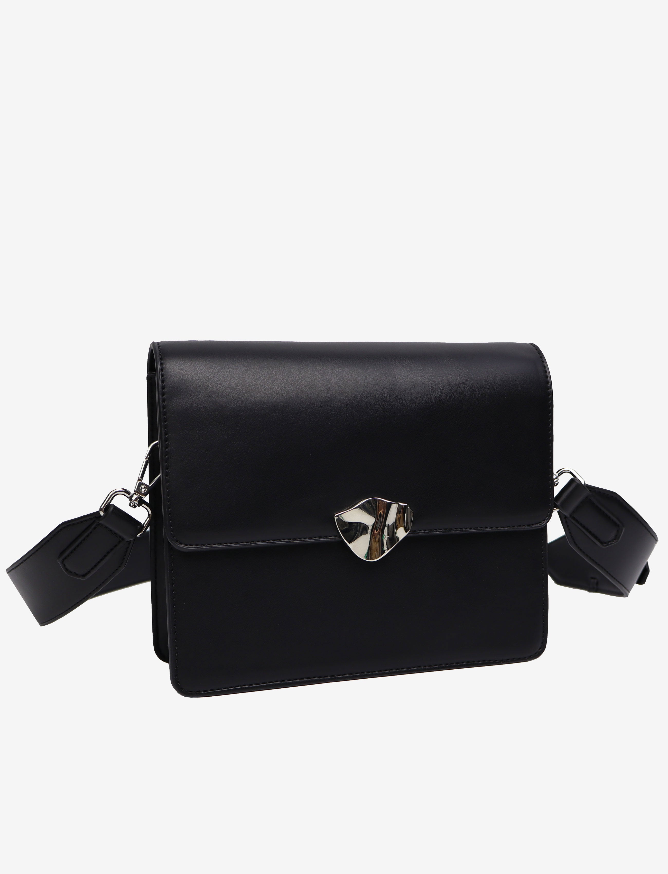 HVISK CAYMAN SOFT STRUCTURE HARDWARE Crossbody 009 Black