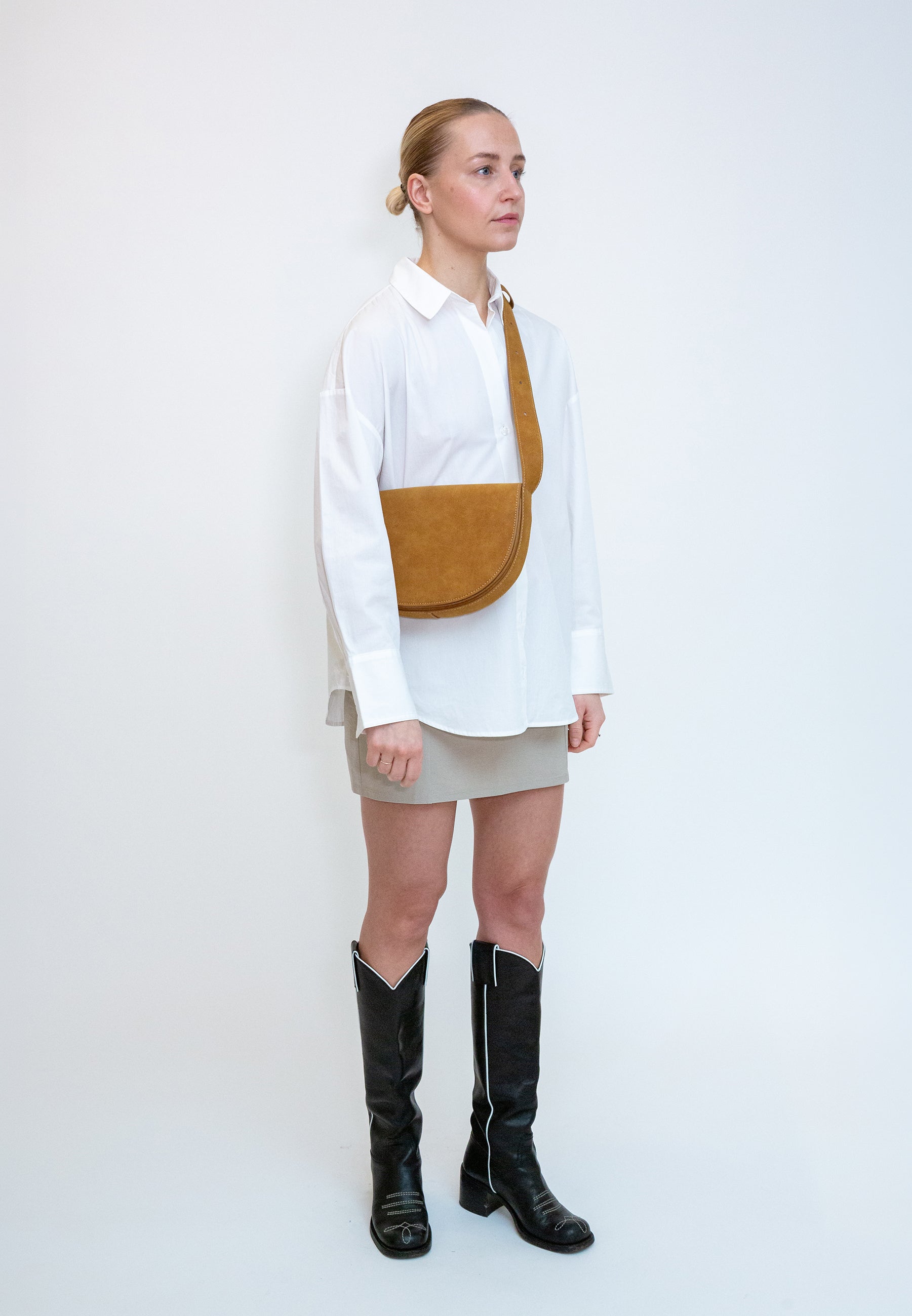 HVISK CLIFF BRUSH STRUCTURE Crossbody 503 Cognac