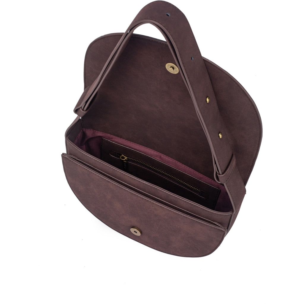 HVISK CLIFF BRUSH STRUCTURE Crossbody 507 Umber Brown
