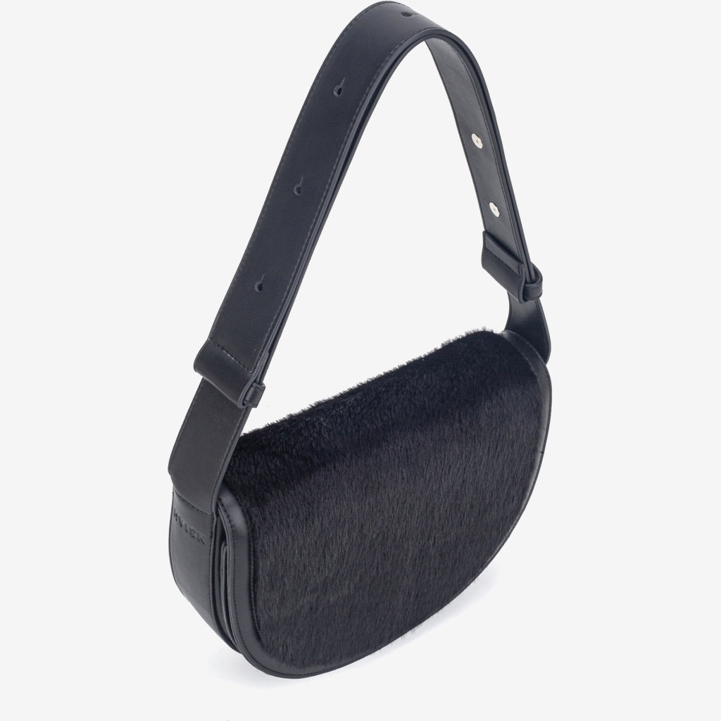 HVISK CLIFF FLUFFY Shoulder Bag 009 Black